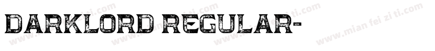 Darklord Regular字体转换